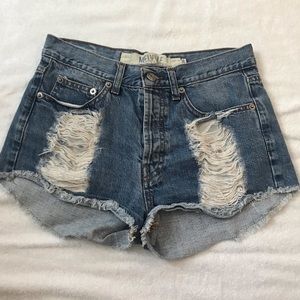 Distressed Brandy Melville shorts